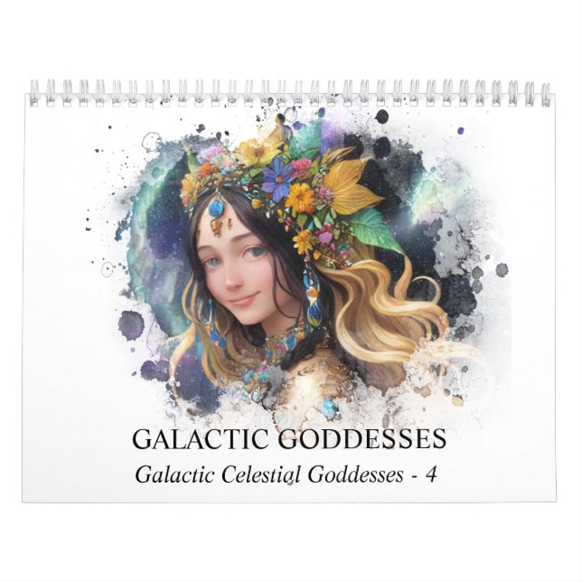*~* AP58 Galactic Women Fantasy Cosmic Planets 4 Kalender (Omslag)