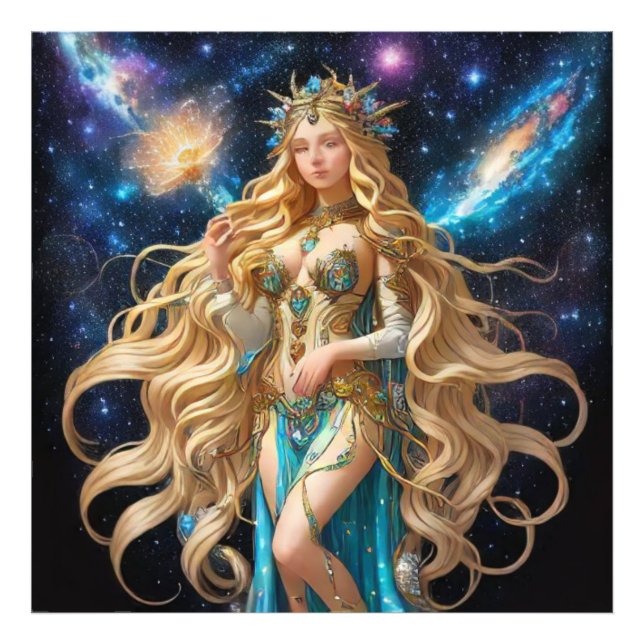 *~* AP58 Galactic Women Fantasy Photo EnUtvidgning Fototryck (Framsidan)