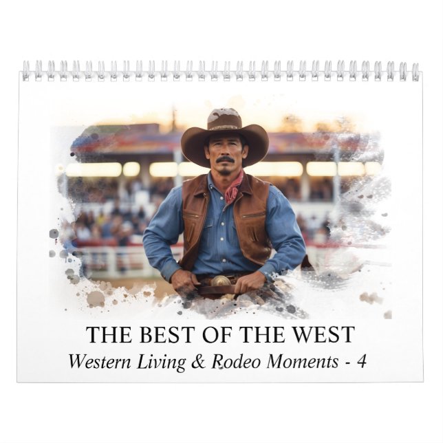 *~* AP59 Vilda western Cowboy Horse Rodeo 4 Kalender (Omslag)
