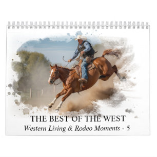 *~* AP59 Vilda western Cowboy Horse Rodeo 5 Kalender