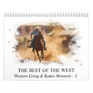 *~* AP59 Vilda western Cowboy Horse Rodeo Kalender