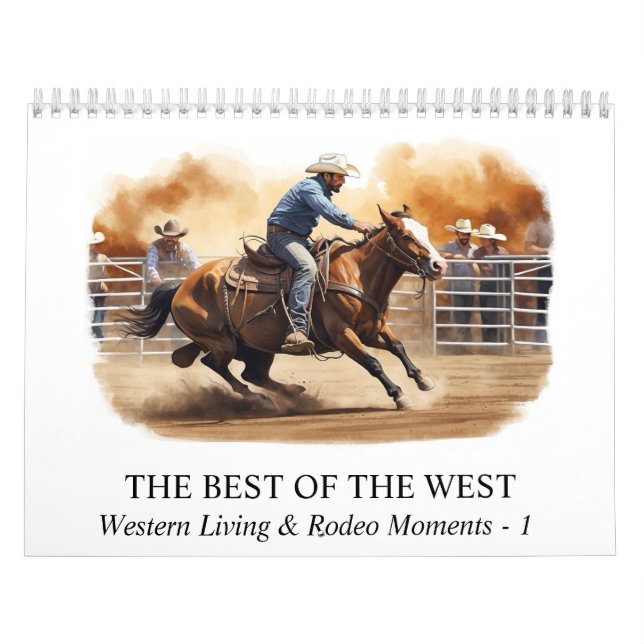 *~* AP59 Western Cowboy Horse Rodeo Kalender (Omslag)