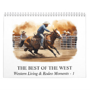 *~* AP59 Western Cowboy Horse Rodeo Kalender