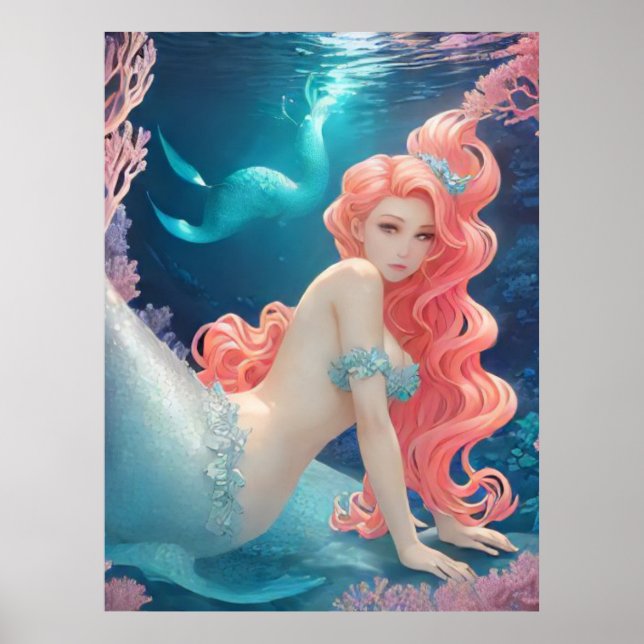*~* AP60 Vatten Goddes Fantasy Sea Sjöjungfru 20 Poster (Framsidan)