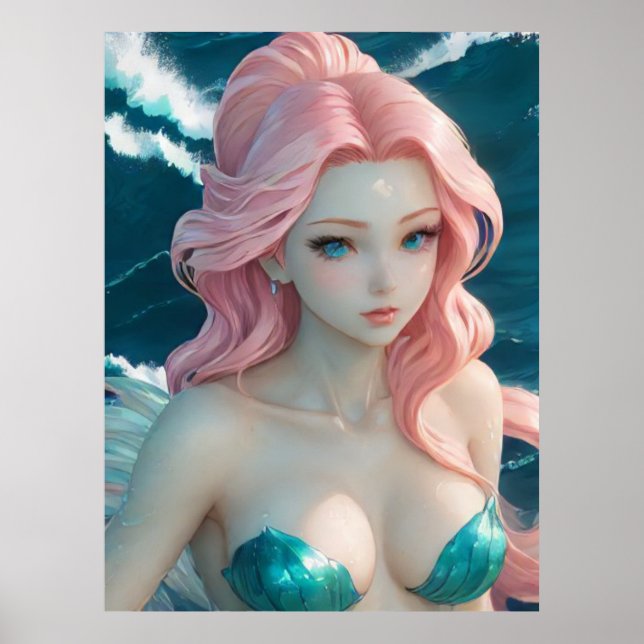 *~* AP60 Vatten Goddes Fantasy Sea Sjöjungfru 23 Poster (Framsidan)
