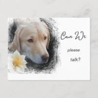 *~* AP61 Kan vi prata  Lab Retriever Blomma
