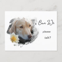 *~* AP61 Kan vi prata -  Lab Retriever Blomma