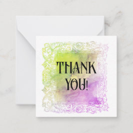 *~* AP62 Ombre Pastel TACK Flat Note Card Anteckningskort