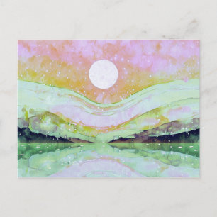 *~* AP67 Klistra in Abstrakt Art Painting Nature Vykort