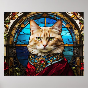 *~* AP68 5:4 Katt Feline Glasmålning Glasfärgning Poster