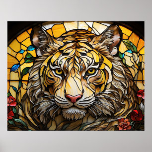 *~* AP68 Fantasy Fet 5:4 TIGER-lagrat glas Poster
