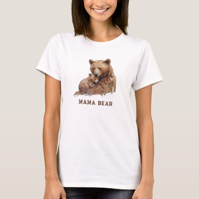 *~* AP72 MAMMA BEAR Kärlek Mors dag T Shirt (Framsida)