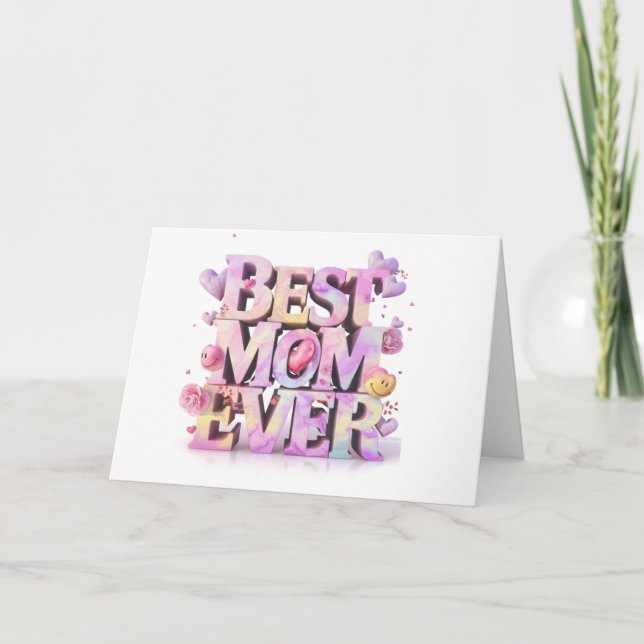 *~* AP72 Photo Emoji Whimsical Mors dag Card Tack Kort (Framsida)
