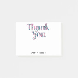 *~* AP85 Blommigt = Gratitude Manifest-Tack Post-it Block