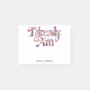 *~* AP85 Blommigts Gratitude Manifest READY AM Post-it Block