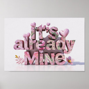 *~* AP85 Hearts Law of Attraktion Manifestation Poster