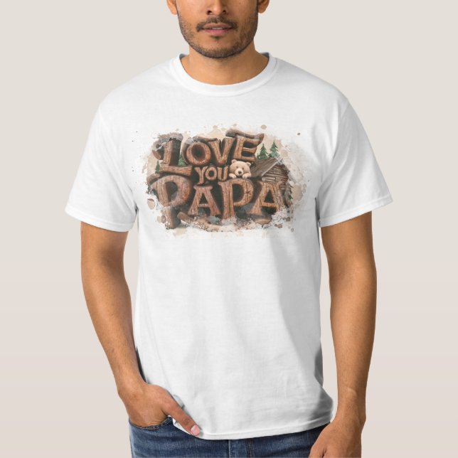 *~* AP86 BÄSTA NÅGON PAPPA Fars dag Rustic T Shirt (Framsida)