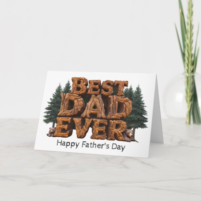 *~* AP86 Best Pappa någonsin Photo Fars dag Card Tack Kort (Framsida)