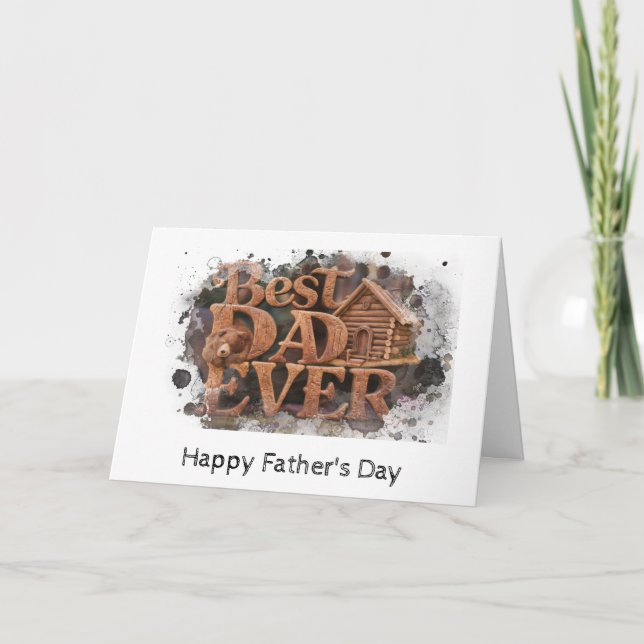 *~* AP86 Best Pappa någonsin Photo Fars dag Card Tack Kort (Framsida)