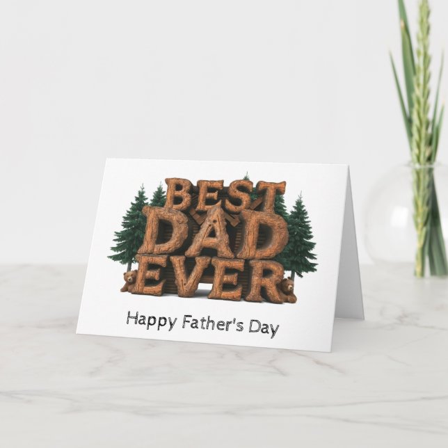 *~* AP86 Best Pappa någonsin Photo Fars dag Card Tack Kort (Framsida)