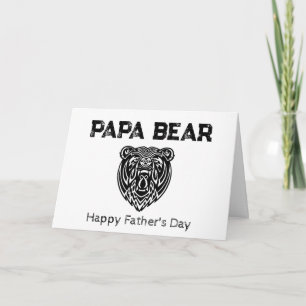 *~* AP86 Celtic PAPPA BEAR Photo Fars dag Card Tack Kort