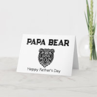 *~* AP86 Celtic PAPPA BEAR Photo Fars dag Card