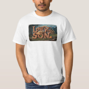 *~* AP86 I KÄRLEK DU SON Fars dag Rustic T Shirt