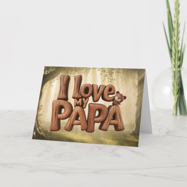 *~* AP86 I KÄRLEK MY GPANDPA Fars dag Card Tack Kort (Framsida)