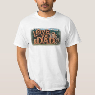 *~* AP86 KÄRLEK DU PAPPA Fars dag Rustic T Shirt