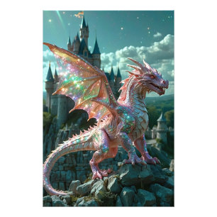 *~* AP88 Castle Fantasy Dragon Wall Art 21 Fototryck