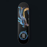 *~* AP88 Elemental Metallic Dragon Mouth Blue Mini Skateboard Bräda 18,5 Cm<br><div class="desc">(Sök efter liknande objekt i kod AP88 ) Överför enkelt till andra Zazzle-produkter. Elemental Inslag DRAGON with RING of BRRE / FLAMES / FLAME och INITIAL MONOGRAM for your name - Behålla eller redigera eller ta bort texten. Den här Trending skateboard-skateboard China stil anpassningsbar pro Inslag Dragon-konstruktionen är definitivt coola...</div>