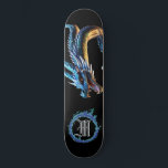*~* AP88 Elemental Metallic Dragon Mouth Blue Mini Skateboard Bräda 18,5 Cm<br><div class="desc">(Sök efter liknande objekt i kod AP88 ) Överför enkelt till andra Zazzle-produkter. Elemental Inslag DRAGON with RING of BRRE / FLAMES / FLAME och INITIAL MONOGRAM for your name - Behålla eller redigera eller ta bort texten. Den här Trending skateboard-skateboard China stil anpassningsbar pro Inslag Dragon-konstruktionen är definitivt coola...</div>