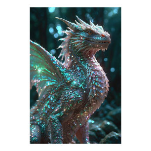 *~* AP88 Etheral Fantasy Dragon Wall Artwork 3 Fototryck
