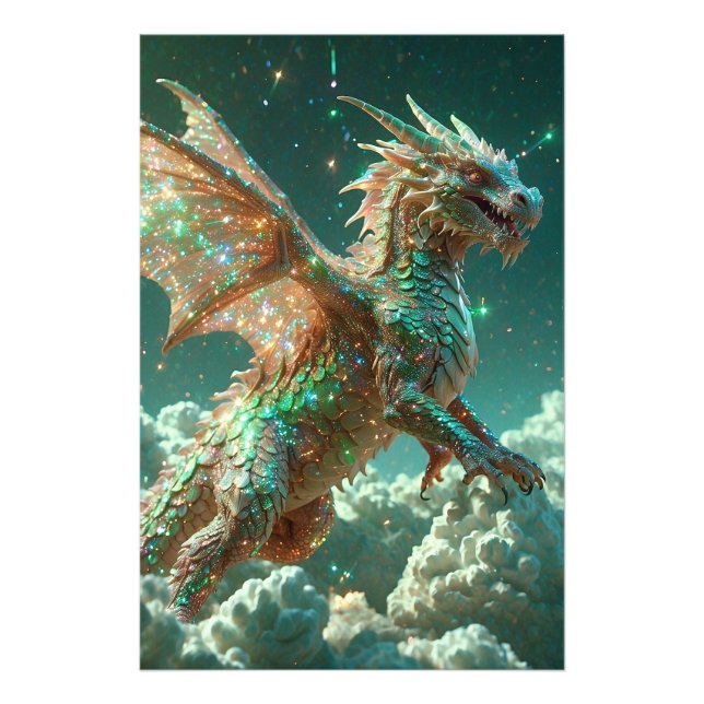 *~* AP88 Fantasy Dragon Wall Art Decor 28 Fototryck (Framsidan)