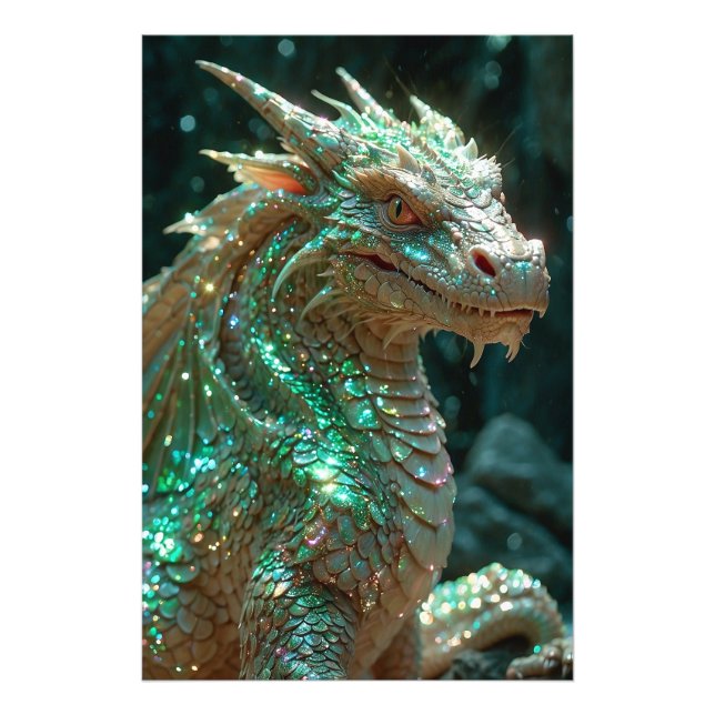 *~* AP88 MAJESTIC Fantasy Dragon Wall Art 2 Fototryck (Framsidan)
