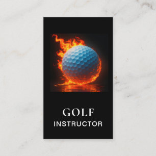 *~* AP94 QR Flammor Eld Het Djärv Golfboll Visitkort
