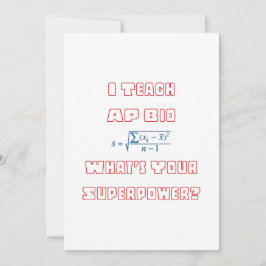 AP Biologi Lärare Superkraft