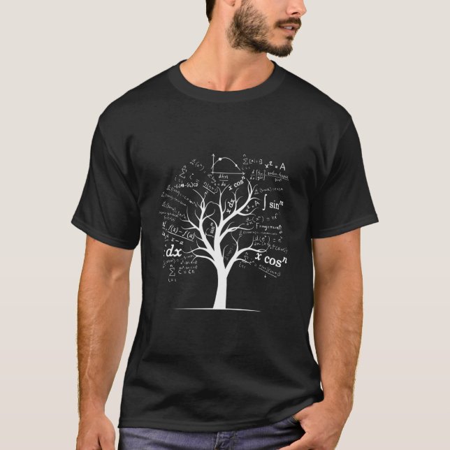 Ap Calculus Algebra Tree Math Teacher Nerd Geek T Shirt (Framsida)