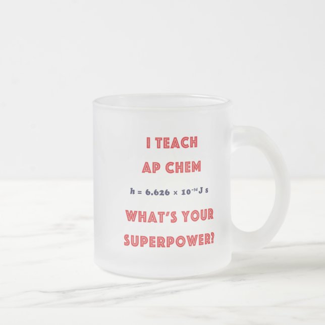 AP Kemi Lärar Superkraft Frostad Mugg (Höger)
