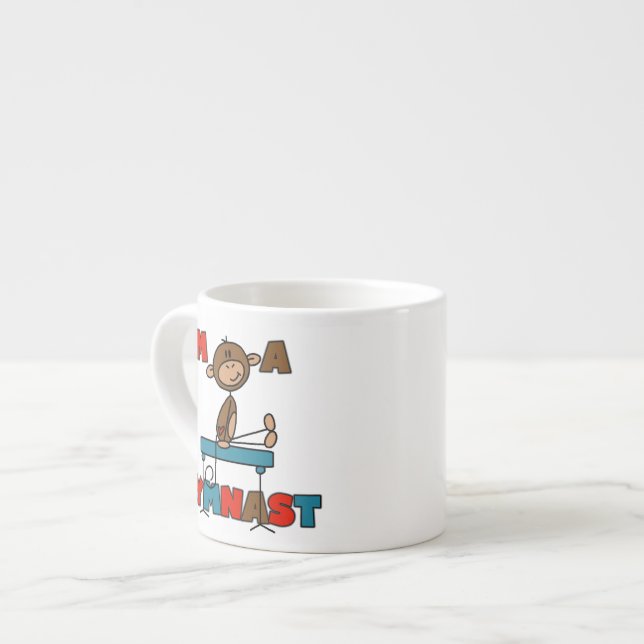 Apa är en gymnast espressomugg (Framsida vänster)