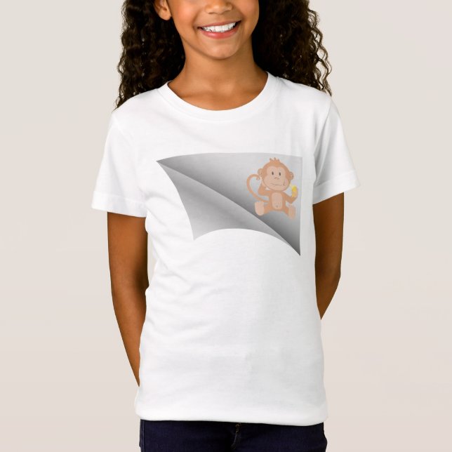apa äta banan under plåstret t shirt (Framsida)