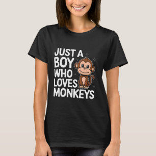 Apa bara en pojke som älskar apor t shirt