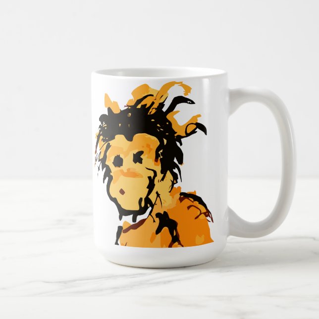 apa bläck kaffemugg (Höger)