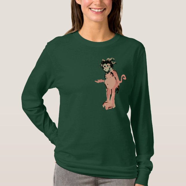 apa bläck tee shirt (Framsida)