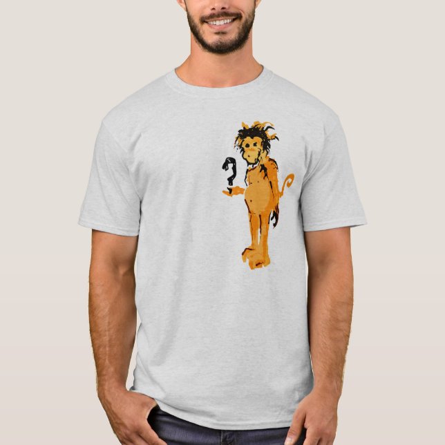 apa bläck tee shirt (Framsida)