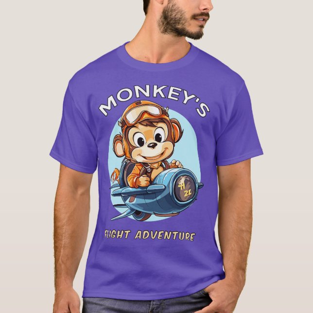 Apa Flygäventyr T Shirt (Framsida)