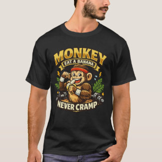 Apa För En Bananskal, Aldrig Kramper – Rolig Träni T Shirt