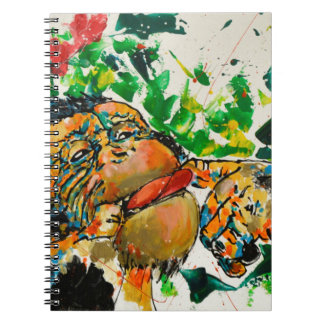 Apa - gentleman anteckningsbok med spiral