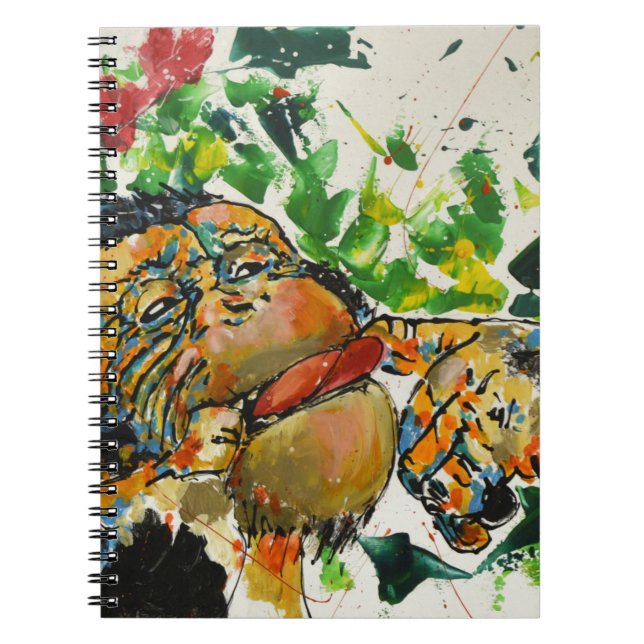 Apa - gentleman anteckningsbok med spiral (Framsidan)