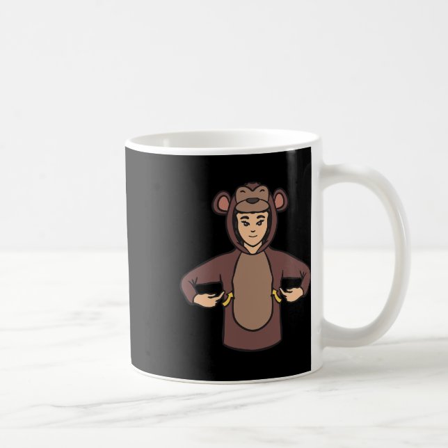 Apa Handgest för dövhet Medvetenhet om hörselnedsä Kaffemugg (Höger)